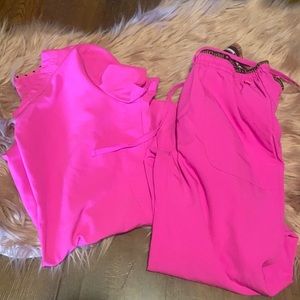 HOT PINK scrub set
